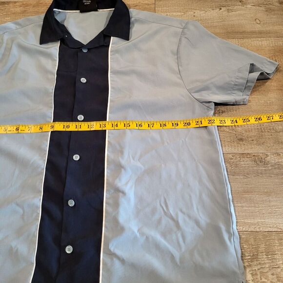 Milano Bay Original Retro Short Sleeved Button Up Style Shirt Mens Size Medium - Picture 6 of 8
